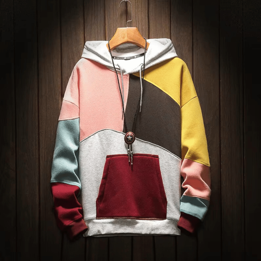 JOHANNES | PATCHWORK COLORBLOCK HOODIE