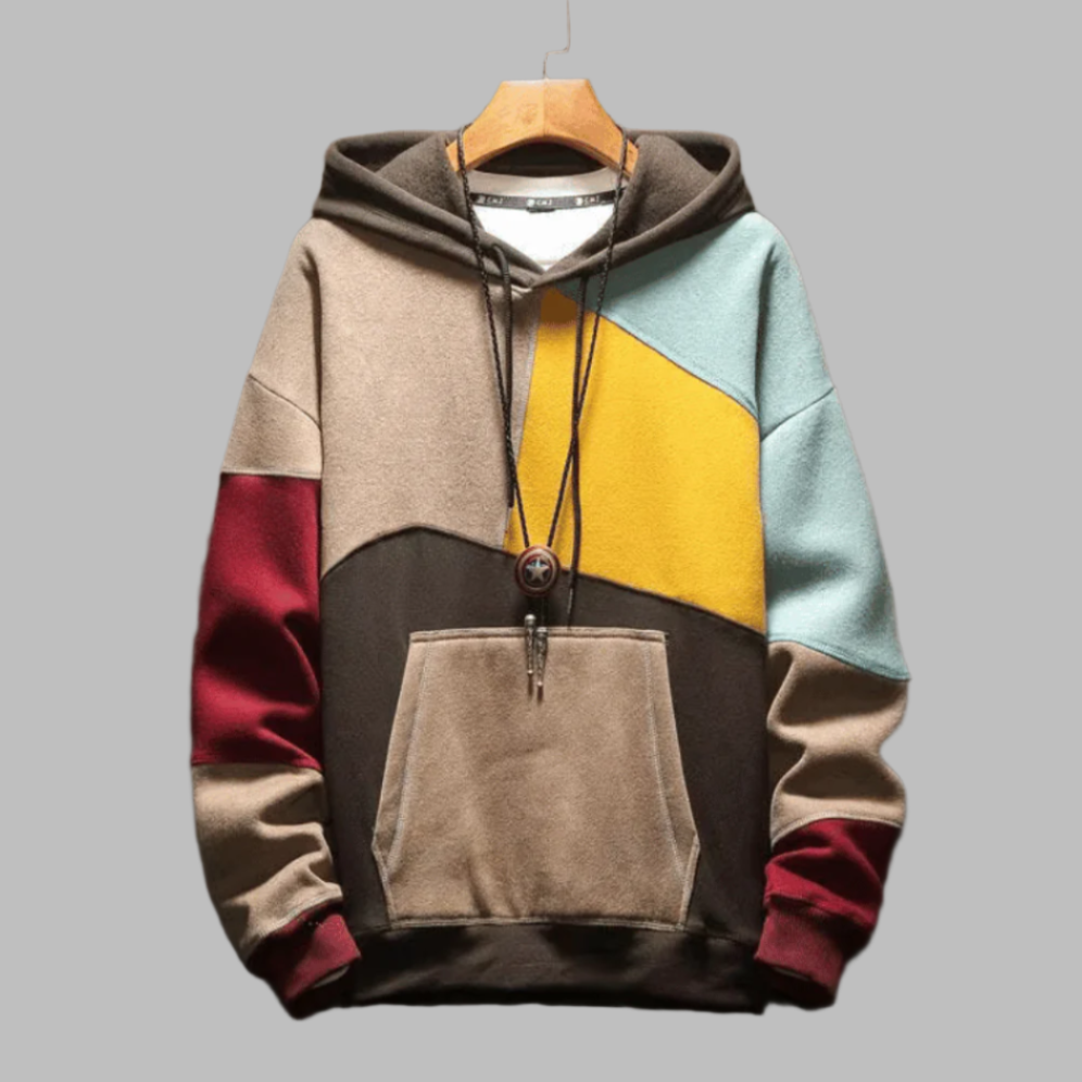 JOHANNES | PATCHWORK COLORBLOCK HOODIE