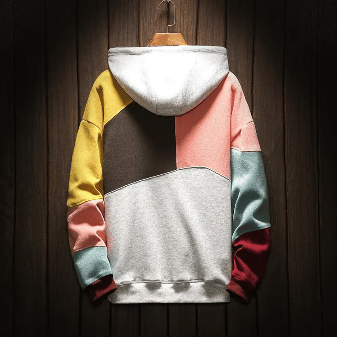 JOHANNES | PATCHWORK COLORBLOCK HOODIE