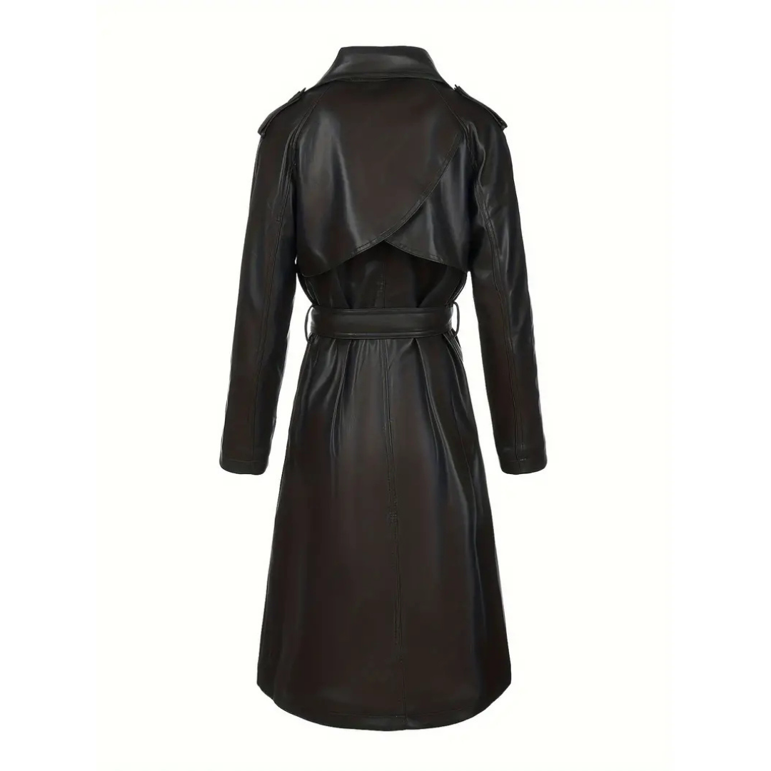 MELISSA | ELEGANTE LEREN TRENCHCOAT