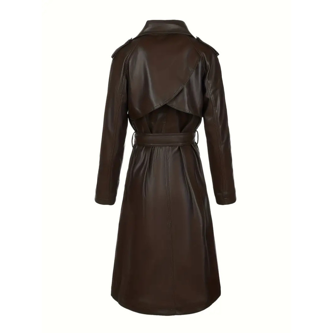 MELISSA | ELEGANTE LEREN TRENCHCOAT