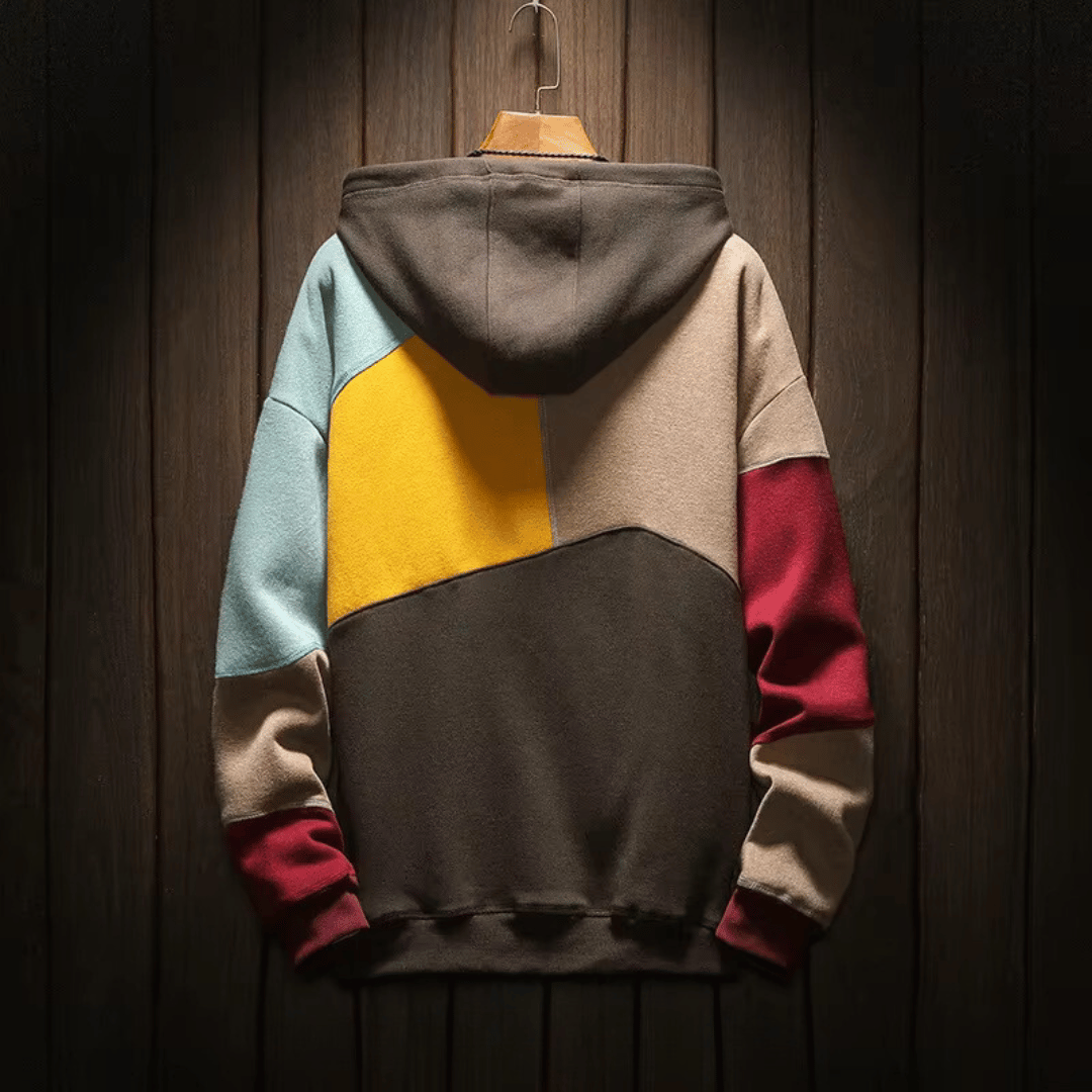 JOHANNES | PATCHWORK COLORBLOCK HOODIE