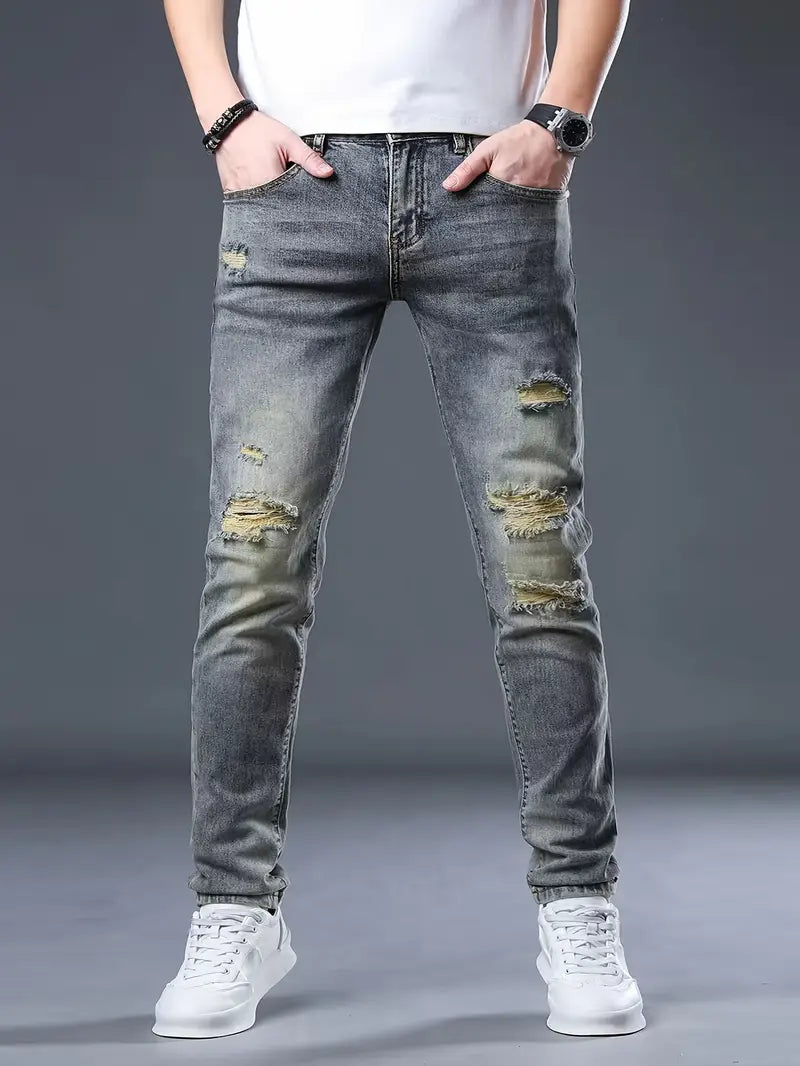 OLIVIER | URBAN DISTRESSED SLIM-FIT JEANS