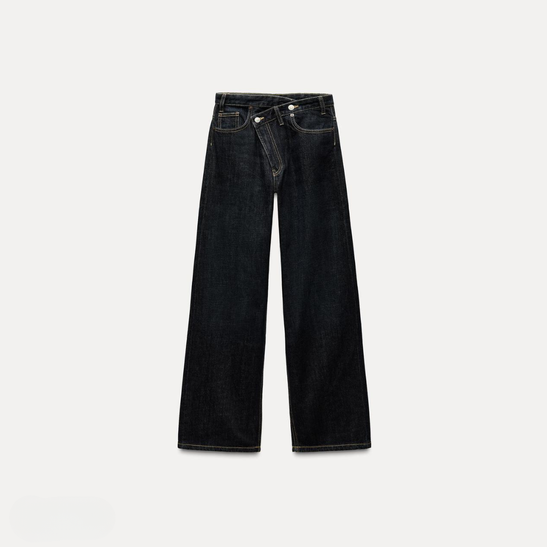 JADE | WIDE-LEG WAISTBAND JEANS