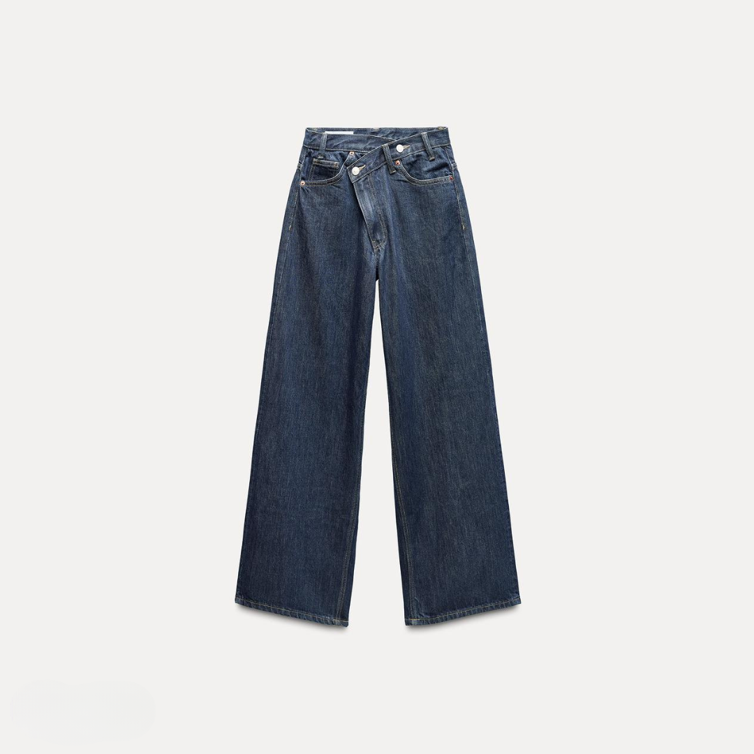 JADE | WIDE-LEG WAISTBAND JEANS