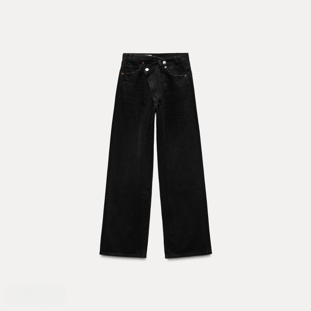 JADE | WIDE-LEG WAISTBAND JEANS