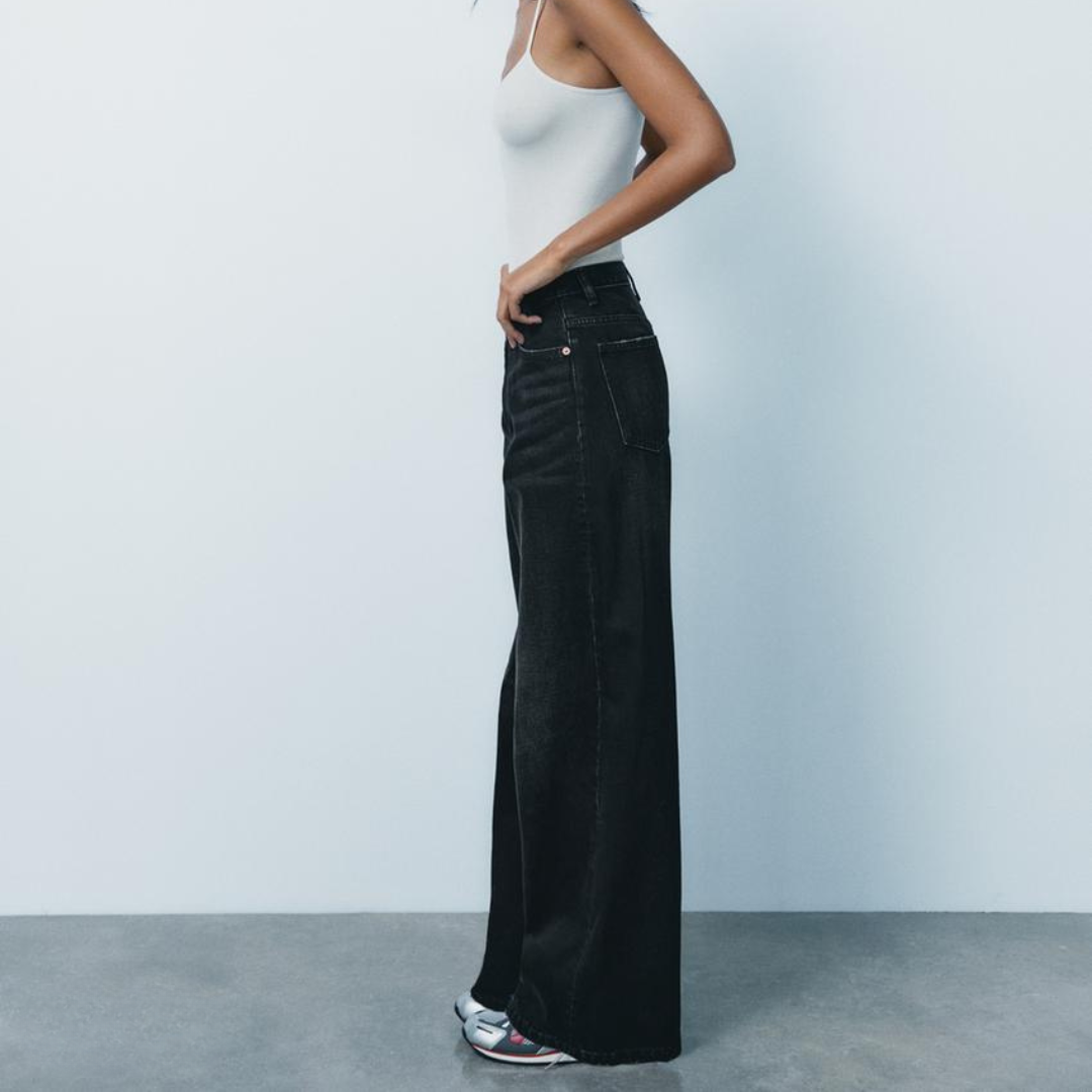 JADE | WIDE-LEG WAISTBAND JEANS