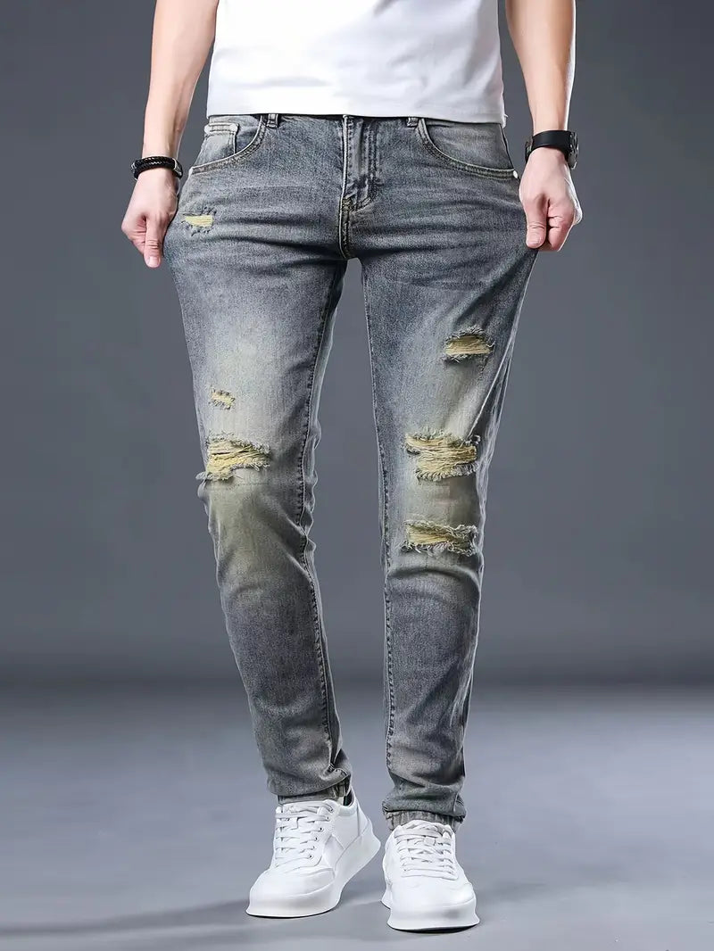 OLIVIER | URBAN DISTRESSED SLIM-FIT JEANS