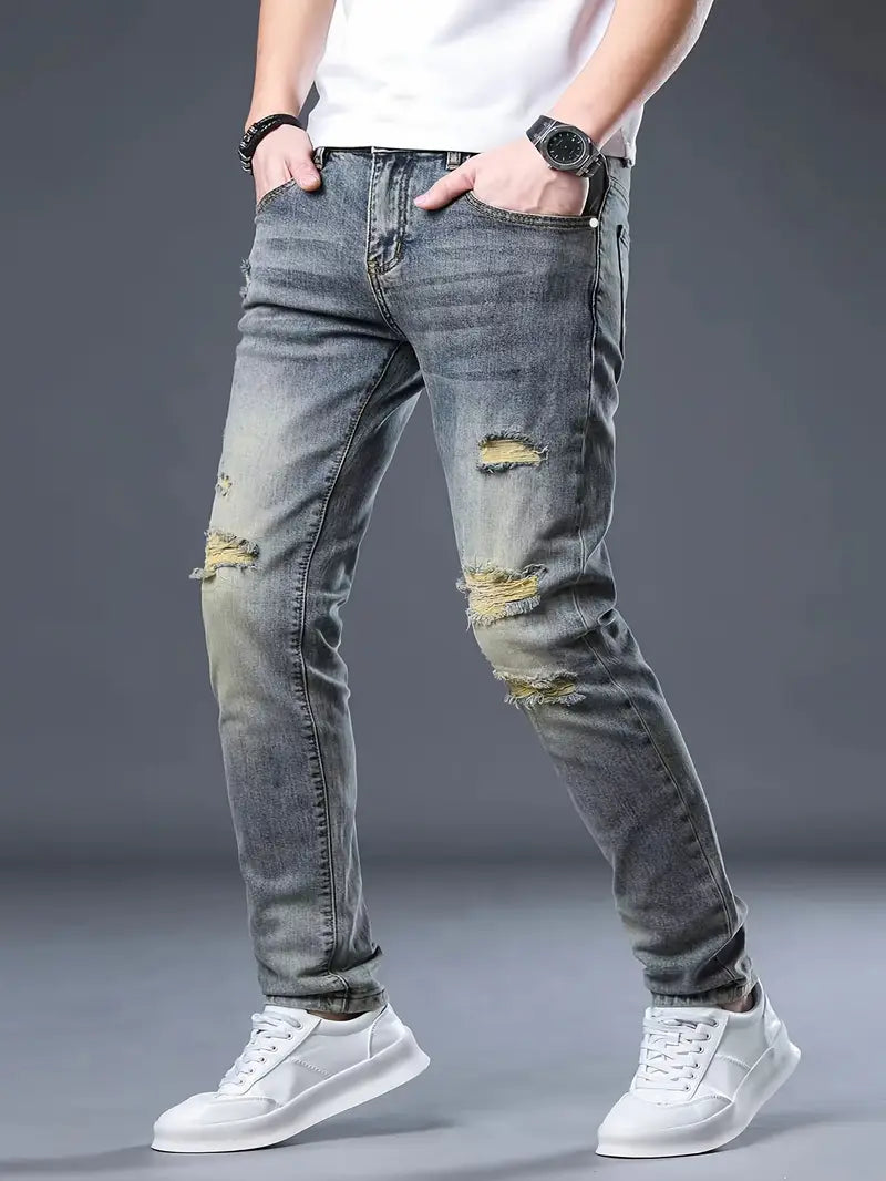 OLIVIER | URBAN DISTRESSED SLIM-FIT JEANS